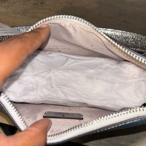 Kate Spade New York NINA METALLIC SHOULDER BAG - Picture 6 of 8